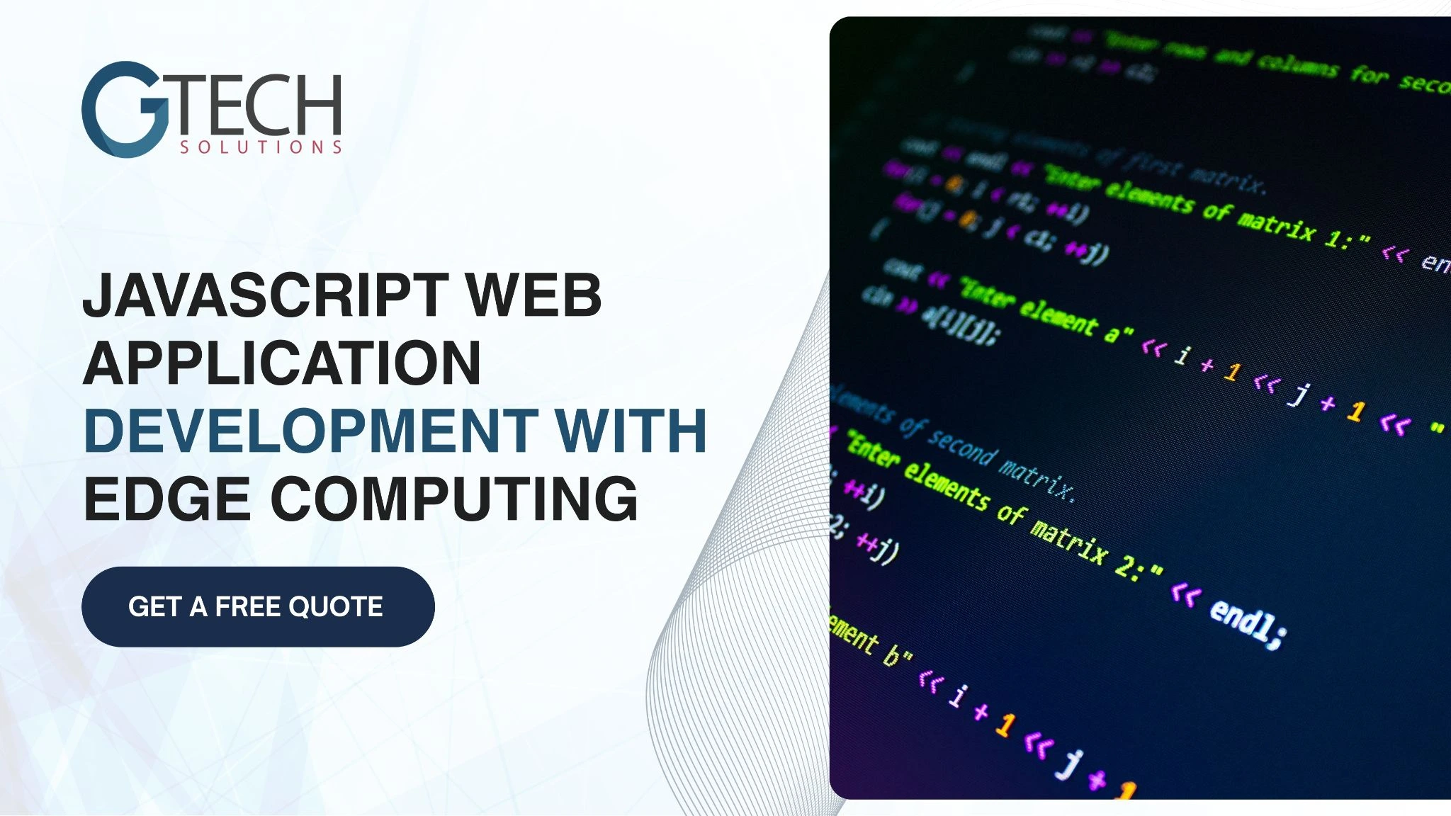 JavaScript Web Application Development with Edge Computing